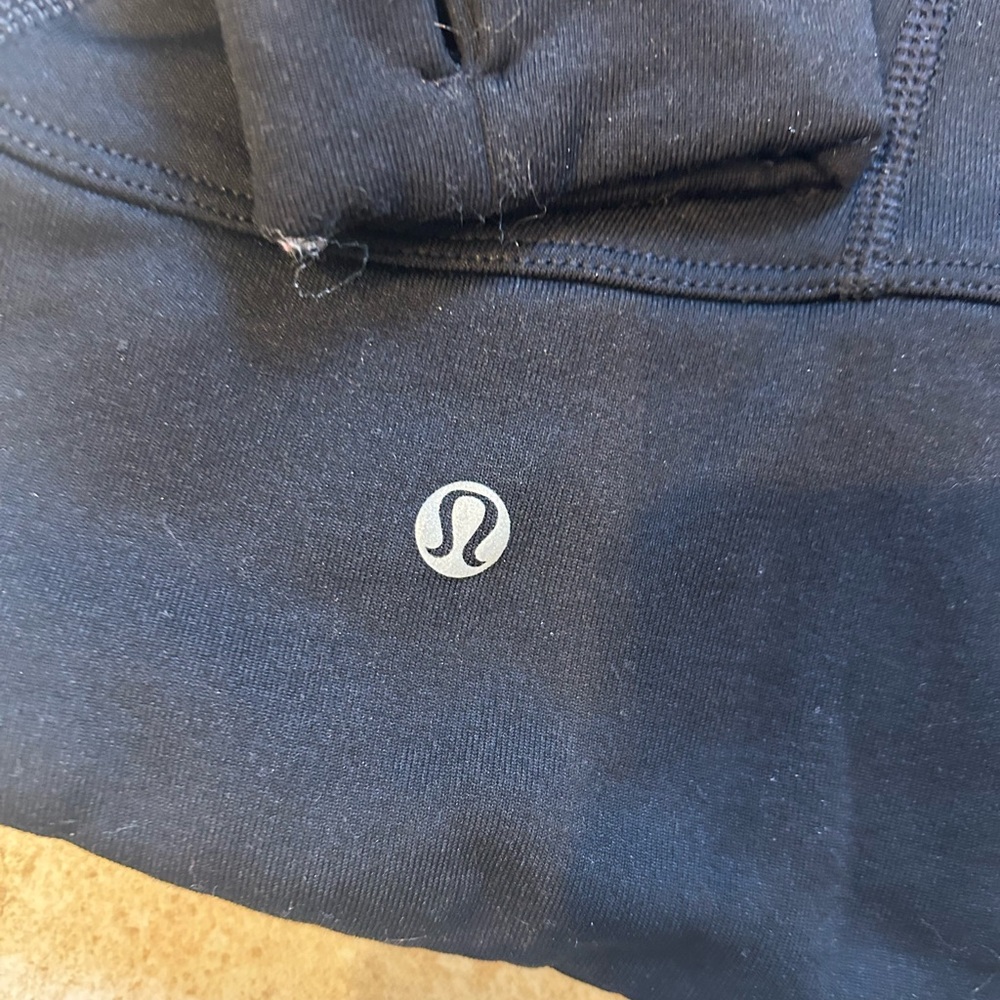 Lululemon Sprinter Zip Up Long Sleeve Jacket Knit SleevesHidden Hood Size 4 - Picture 9 of 11